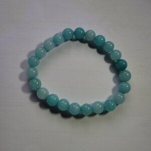 Aquamarine Beaded Bracelet
